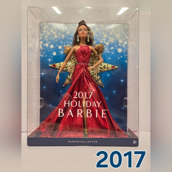 Barbie Holiday Ornament Doll in Shimmering Red and Gold Barbie Holiday Ornament Doll in Shimmering Red and Gold
